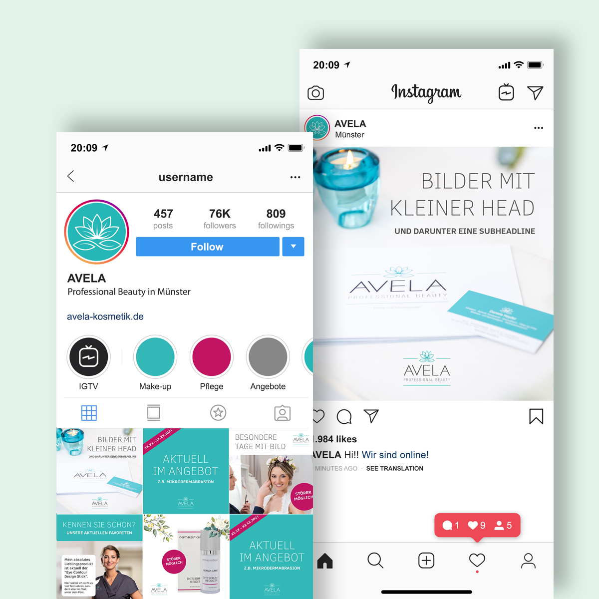 social-media-vorlagen-kosmetikstudio